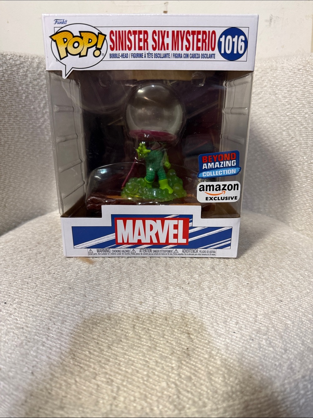 Funko Marvel Mysterio Pop! Figure in Green and Purple